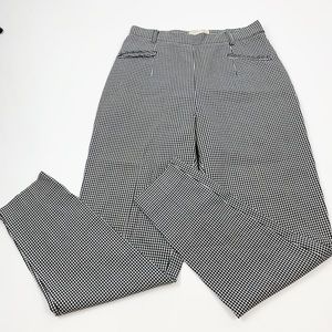 Vertigo Paris Black Checkered Career Skinny Pants